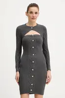 Šaty Guess DAPHNE šedá barva, mini, přiléhavé, W5BK61 Z2ZK2