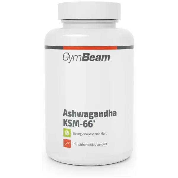 GymBeam ASHWAGANDA KSM - 90 CAPS Adaptogen, , velikost