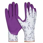 Gebol Dámske záhradné rukavice Flower Lila, veľ. 7/S
