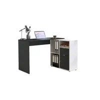 MID.YOU PSACÍ STŮL S ÚLOŽNÝM PROSTOREM, antracitová, bílá, 110/85/74 cm