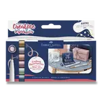 Popisovač Faber-Castell Goldfaber Creative M sada 6 ks, Metallic Brush