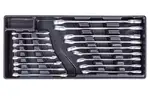 AHProfi Sada očkoplochých klíčů ve výplni do dílenského vozíku, 17 dílů - VV017OK01