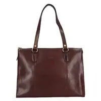 Elegantní dámská kožená kabelka Katana Jarusk - tmavě hnědá