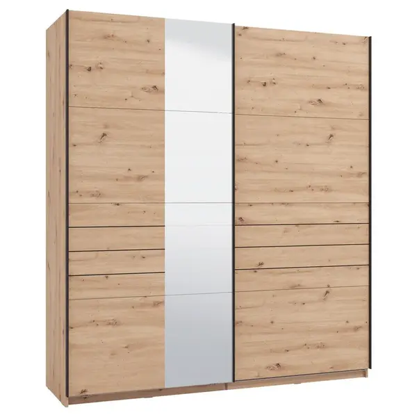 Xora SKŘÍŇ S POSOUVACÍMI DVEŘMI, dub artisan, 195/217,5/61 cm