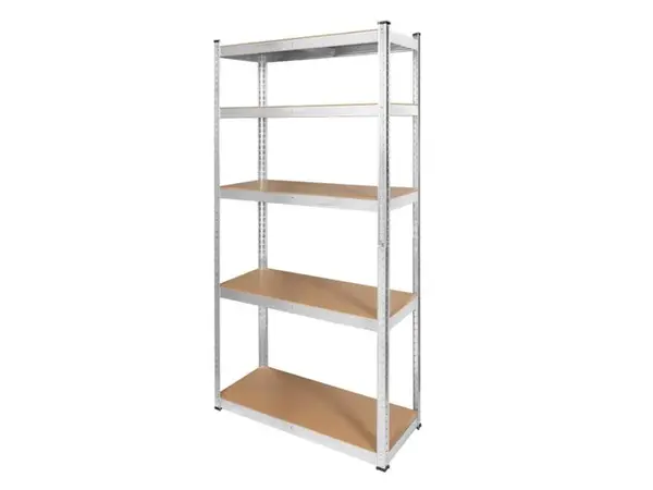 Regál REBEL RB-1251 - rozbaleno - roztržený obal, zabaleno do bílé stretch fólie