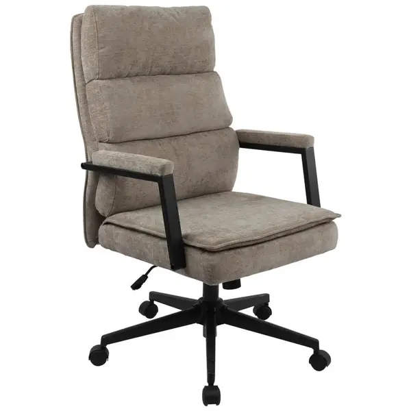 MID.YOU KANCELÁŘSKÉ KŘESLO, tkaná látka, béžová