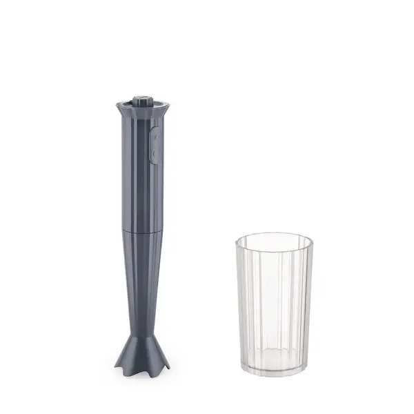 Stolní mixér Plisse, šedý, prům. 7 cm - Alessi
