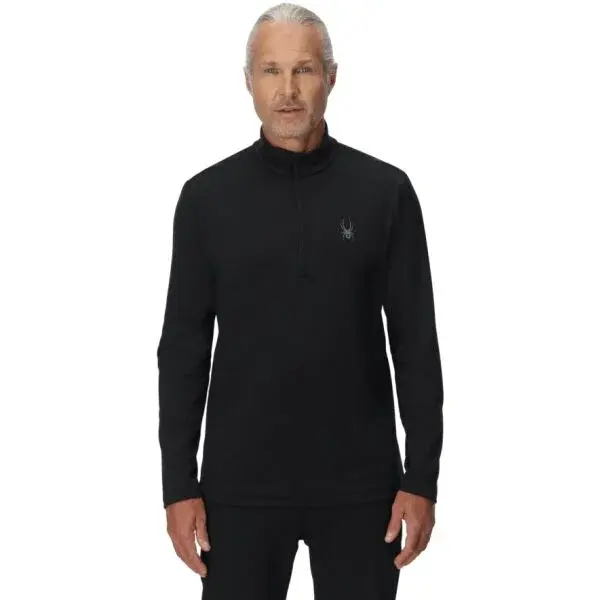 Spyder PROSPECT 1/2 ZIP Pánská mikina, černá, velikost