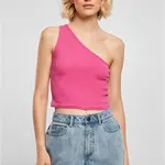 Women's cropped asymmetrical top light purple