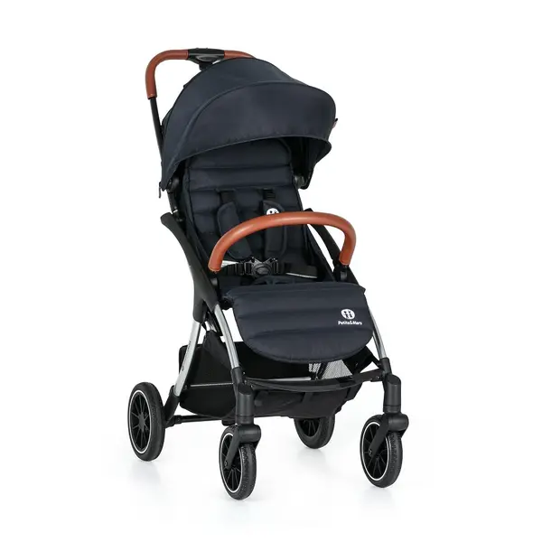 Petite&Mars Kočárek sportovní Cross Anthracite Blue