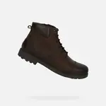 Tmavě hnědé pánské kotníkové boty Geox Rhadalf
