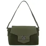 Módní dámská koženková kabelka na rameno Harper, tmavě zelená