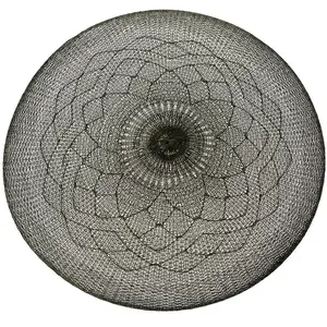 Plastové prostírání 38x0.3x38 cm černá