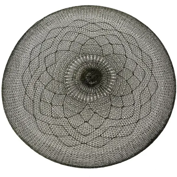 Plastové prostírání 38x0.3x38 cm černá