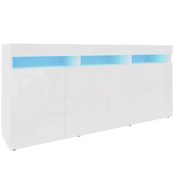 Komoda Izumi 175 WH bílá mat/lesk