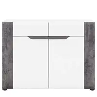 Komoda Brando B02 bílá/Beton 2d2s