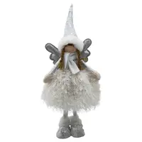 Anděl stříbrno-bílý 57cm