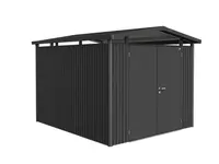 Domek na nářadí Biohort PANORAMA P5, tmavě šedý, dvoukřídlé dveře BH14069