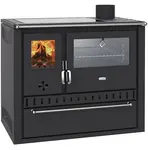 Sporák na tuhá paliva s výměníkem PRITY GT W10 FI G DR, černá HO7166