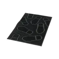 M.A.T. Gumová rohož 40 x 60 cm STOPY, černá