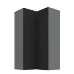 Horní rohová skříňka Aria ANT 60x60 GN-108 2F (90°) Barva korpusu: Antracit, Barva dvířek: BL - Black AFM