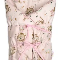 Baby Nellys Klasická retro zavinovačka LALLY šněrovací s výplní, Little Balerina - růžová