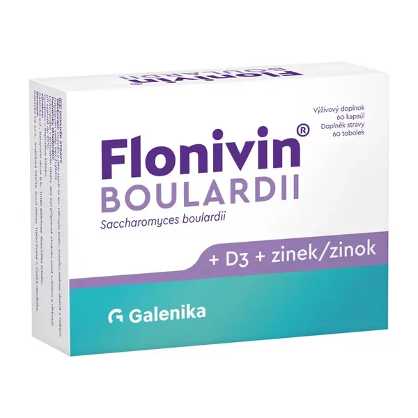 Flonivin BOULARDII + D3 + zinek 60 tobolek