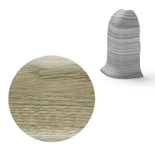 Vnější roh k soklu Naturel dub púštny , PVC dĺžka 0,5 cm, výška hrany 56 mm, NATNGTZB3