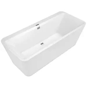 Villeroy & Boch Squaro Edge 12 voľne stojaca vaňa squaro 180x80 cm liaty mramor UBQ180SQE7PDV-01