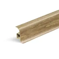 Lišta soklová Naturel dub Bourbon prírodný , PVC dĺžka 250 cm, výška hrany 56 mm, NATNGF069