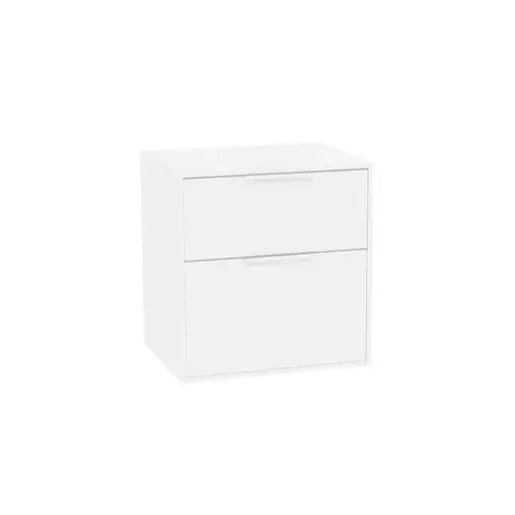 Roca Optica kúpeľňová skrinka bez umývadla 58,5x56,5x45,5 cm biela matná mat OPTDESK602ZBM