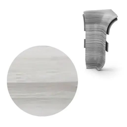 Vnitřní roh k soklu Naturel Macquarie , PVC dĺžka 0,5 cm, výška hrany 56 mm, NATNGTWH2