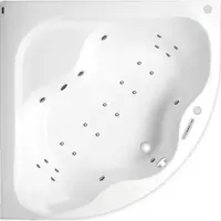 Masážna vaňa SIKO Syntia 150x150 cm LUXUS akrylát ľavá aj pravá SIKOHMLSY150