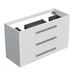 Kúpeľňová skrinka bez umývadla Naturel Cube 100x76,5x40 cm biela lesk CUBE21003BLBU