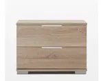Noční stolek Easy Plus, 2 zásuvky, dub sonoma