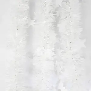 Girlanda s hviezdičkami a snehovými vločkami 3 cm Ø6 cm dĺ 2 m