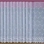 Žakarová záclona 660/D72/170 biely. Tovar na mieru