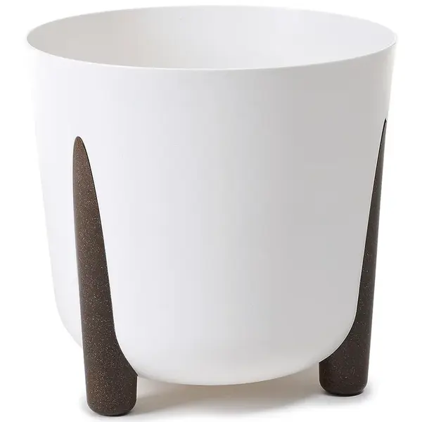 Okrúhly kvetináč FRIDA 260 biely