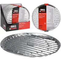 Grilovacia tácka hliníková 3 ks okrúhle