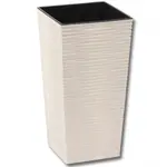 Obal na kvetináč Finezia prútie ECO 25x25x46cm biely
