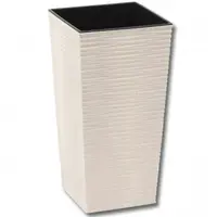 Obal na kvetináč Finezia prútie ECO 25x25x46cm biely