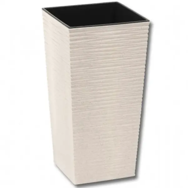 Obal na kvetináč Finezia prútie ECO 25x25x46cm biely