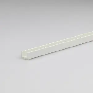 Profil U PVC biely lesk 6.2x8.7x1000