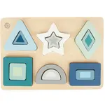 Bieco - Drevené vkladacie puzzle - tvary