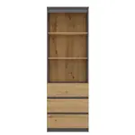 Regál kancelářská 3 zásuvky 3 police Olimp antracit/artisan