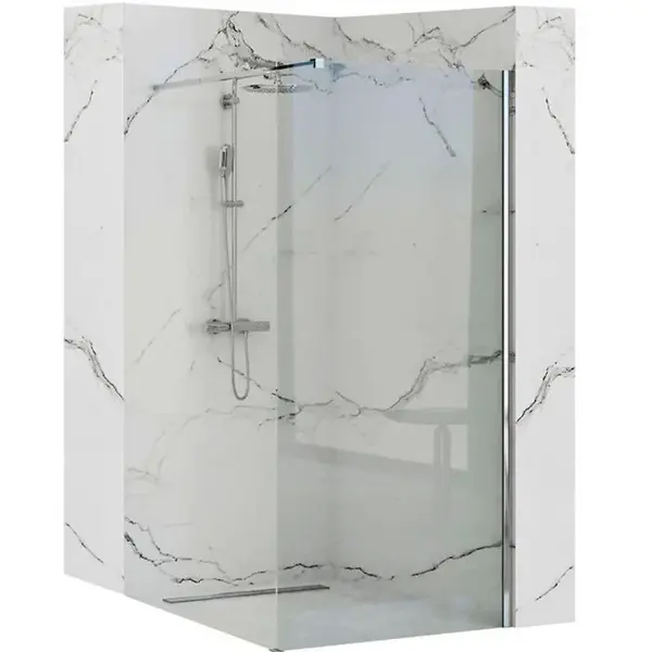 Sprchová zástěna Walk-in Aero ˝N˝ Rea K7840 70x195 chrom