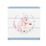 Dětská komoda Babydreams modrá - Kůň