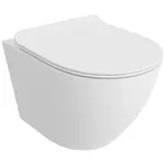 Závesná WC misa Alice Mat s doskou volne padajúca