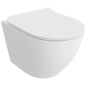 Závesná WC misa Alice Mat s doskou voľne padajúca