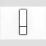 Tlačidlo Ineo Bright plast alpská biela 16.750.01